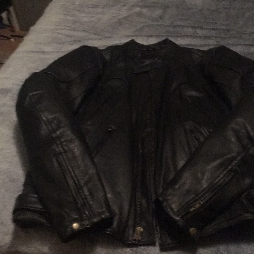 Leather armored jacket - Picture 3 of 8